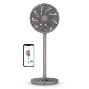 Ventilateur connecté Duux Whisper Flex 2 DXCF74 Gris Anthracite silencieux avec télécommande et écran LED tactile